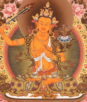 Wisdom Bodhisattva Manjushree | Digital Artwork | Religious Decors