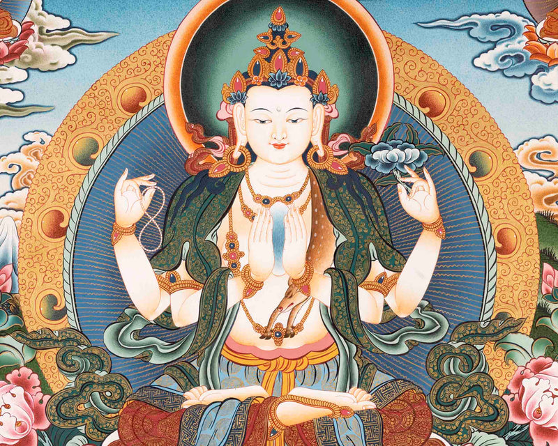 Meditation Avalokiteshvara Chengrezig | Bodhisattva Of Compassion