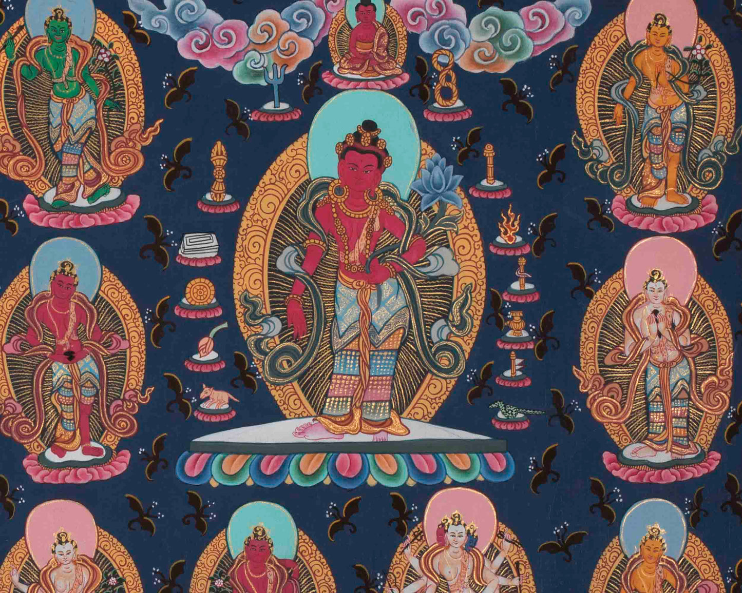 108 Chengrezig Thangka | Traditional Tibetan Art | Wall Decors