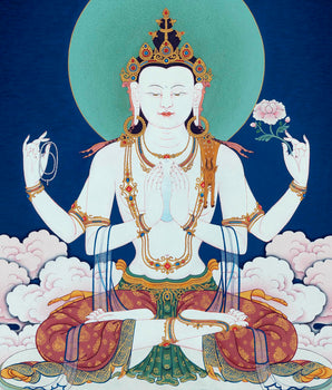 Chenrezig | The Bodhisattva of Compassion Painting  |  Avalokiteshvara Thangka