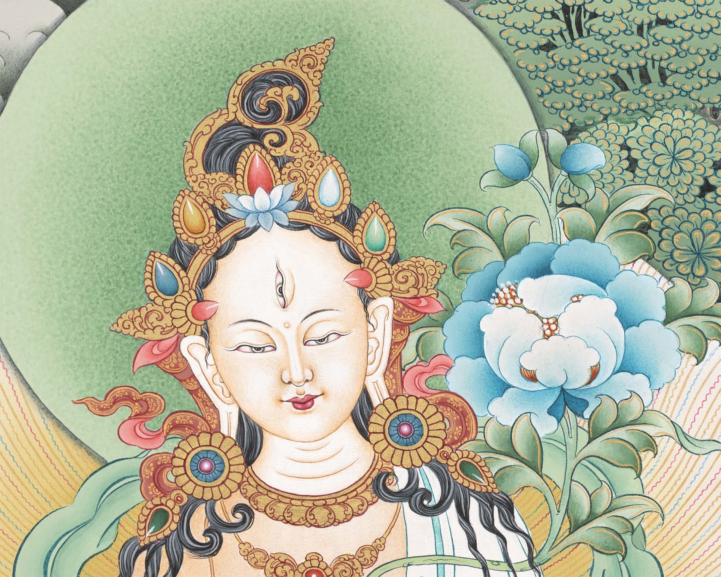 Diety White Tara Print | Religious Gift Ideas