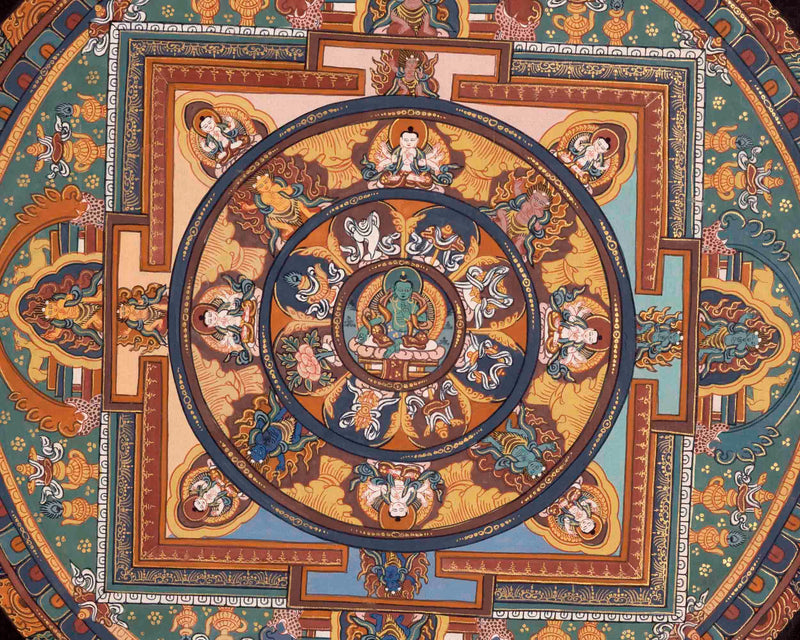 Green Tara Mandala Thangka | Traditional Painting