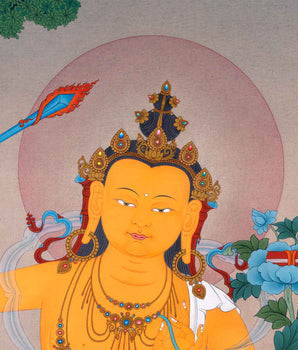 Manjushri Thangka Print | Manjushri Buddhism | Himalayan Art work