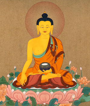 Buddha Shakyamuni Thangka | Tibetan Thangka Painting