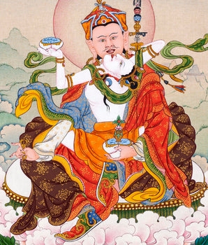 Guru Rinpoche with Consort | Guru Padmasambhava Thangka Painting