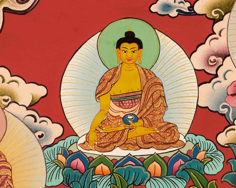 Gautama Buddha Thangka | Gift For Buddhist | Wall Decoration Art