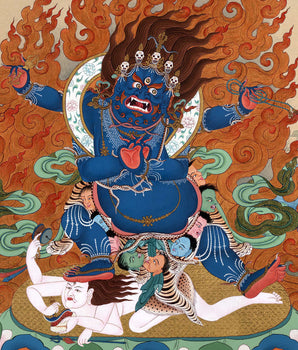 Bhutadamara Thangka | Vajrapani Painting | Guardian of all Deities