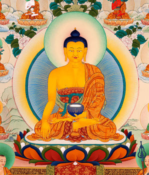 Traditionally Hand-Painted 35 Buddhas Thangka | Himalayan Tibetan Buddhist Art