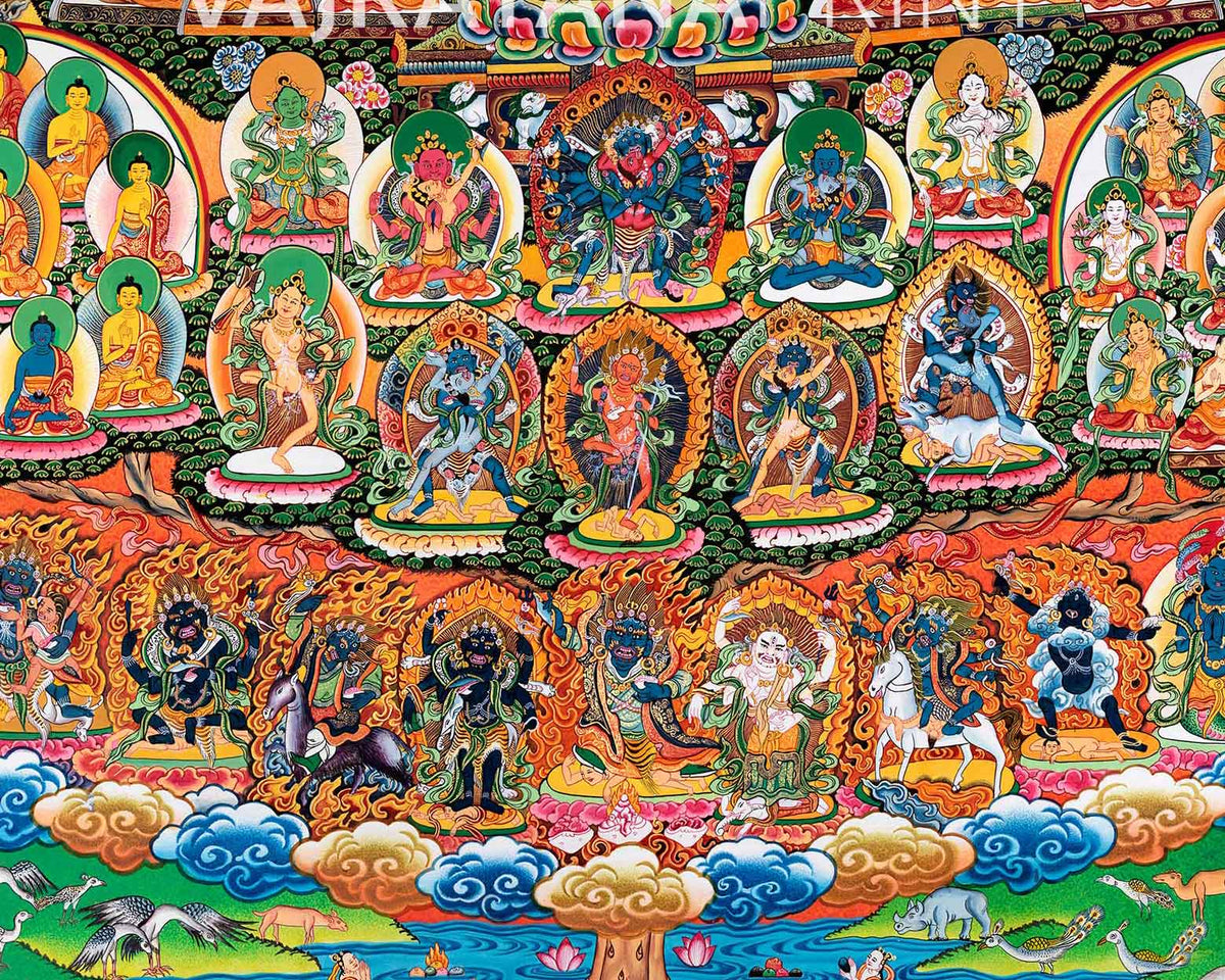 Mother White Tara Canvas Print | Tibetan Buddhist Print | Embrace the Enlightened Beauty