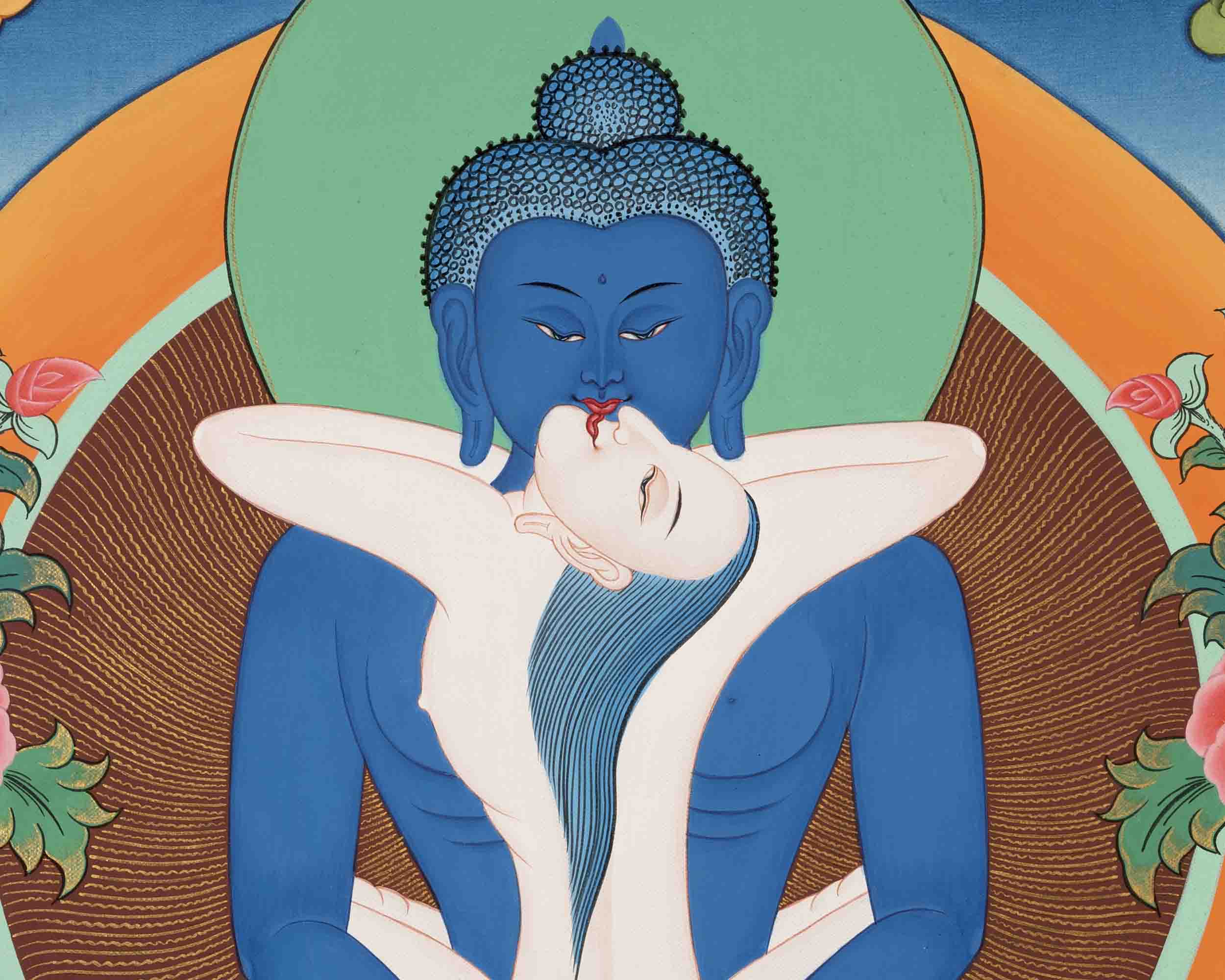 Yab Yum Buddha Thangka | Samantabhadra | Buddhist Artwork