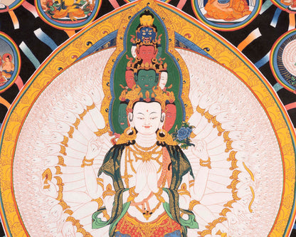 Avalokiteshvara Thangka | Buddhist Painting