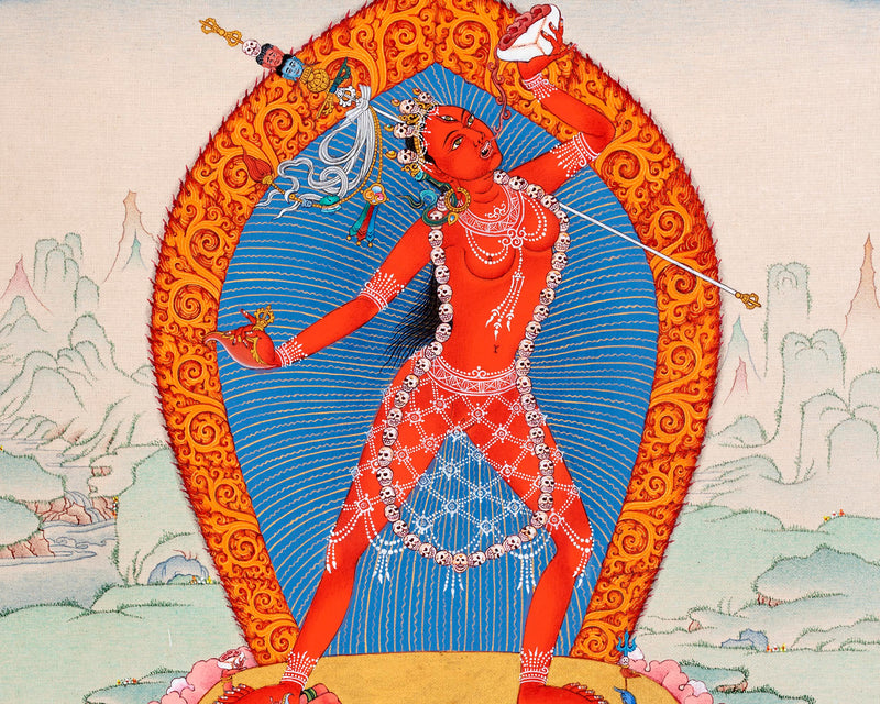 Vajrayogini Dakini Thangka | Hand Painted Tibetan Art