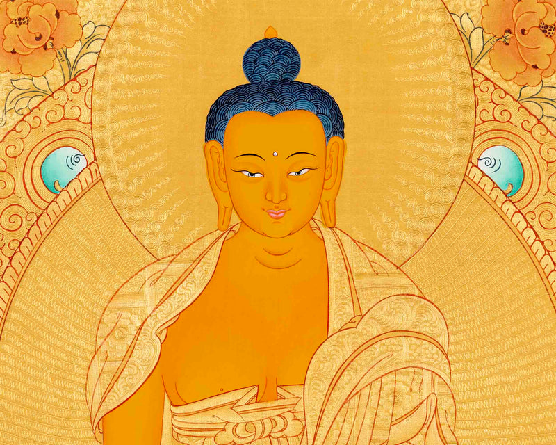 Shakyamuni Buddha Thangka Painting | Wall Hanging Decor