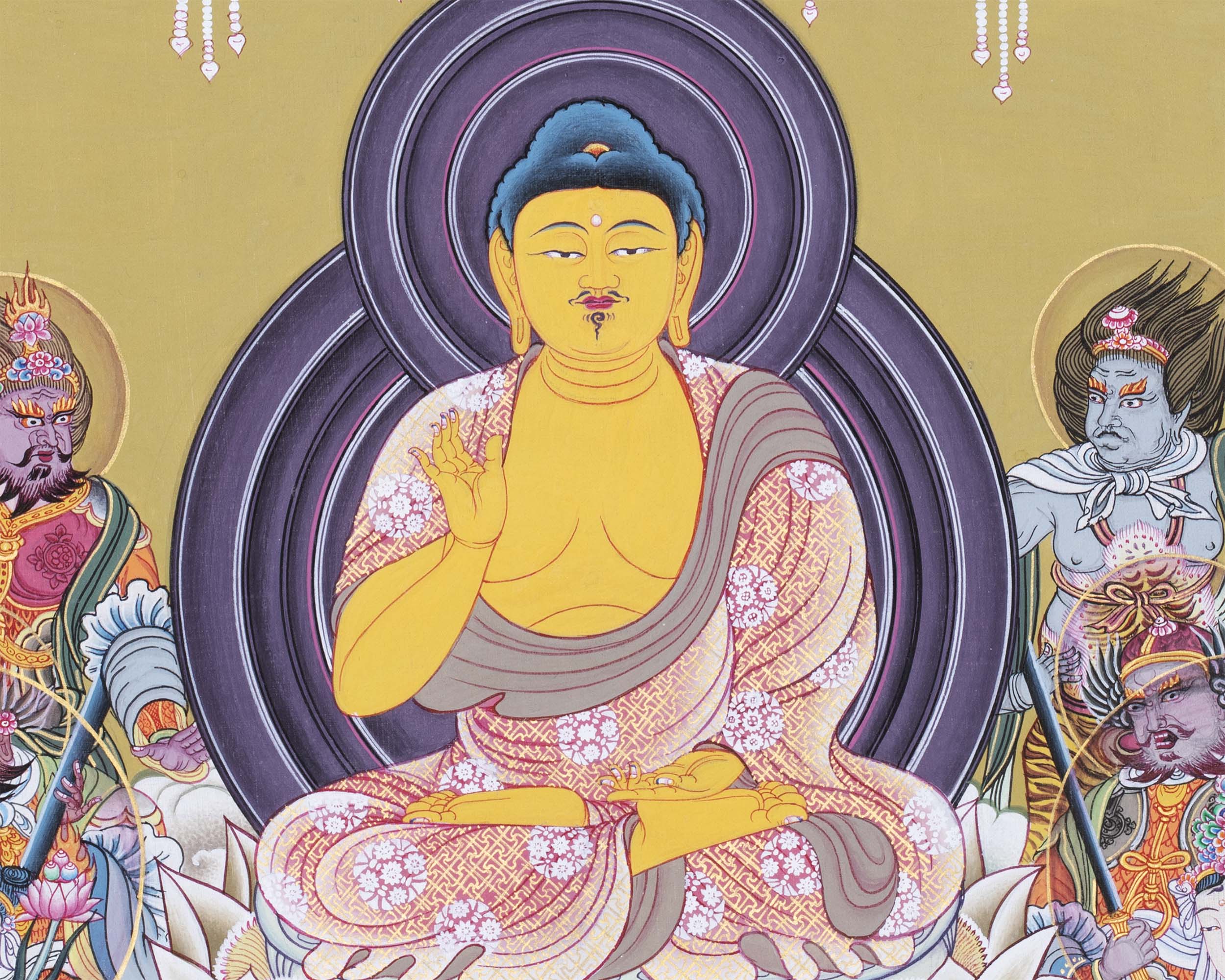 Buddha Thangka Print | Japanese Style Painting | Wall Decors