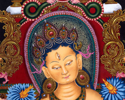 High-Quality White Tara Giclee Thangka Print | Tara Bodhisattva Print | Tibetan Buddhism Artwork