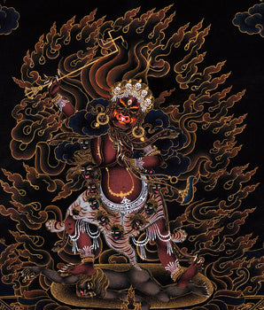 Ekajati Thangka | Tibetan Buddhist Painting | Hand Painted in 24K Gold