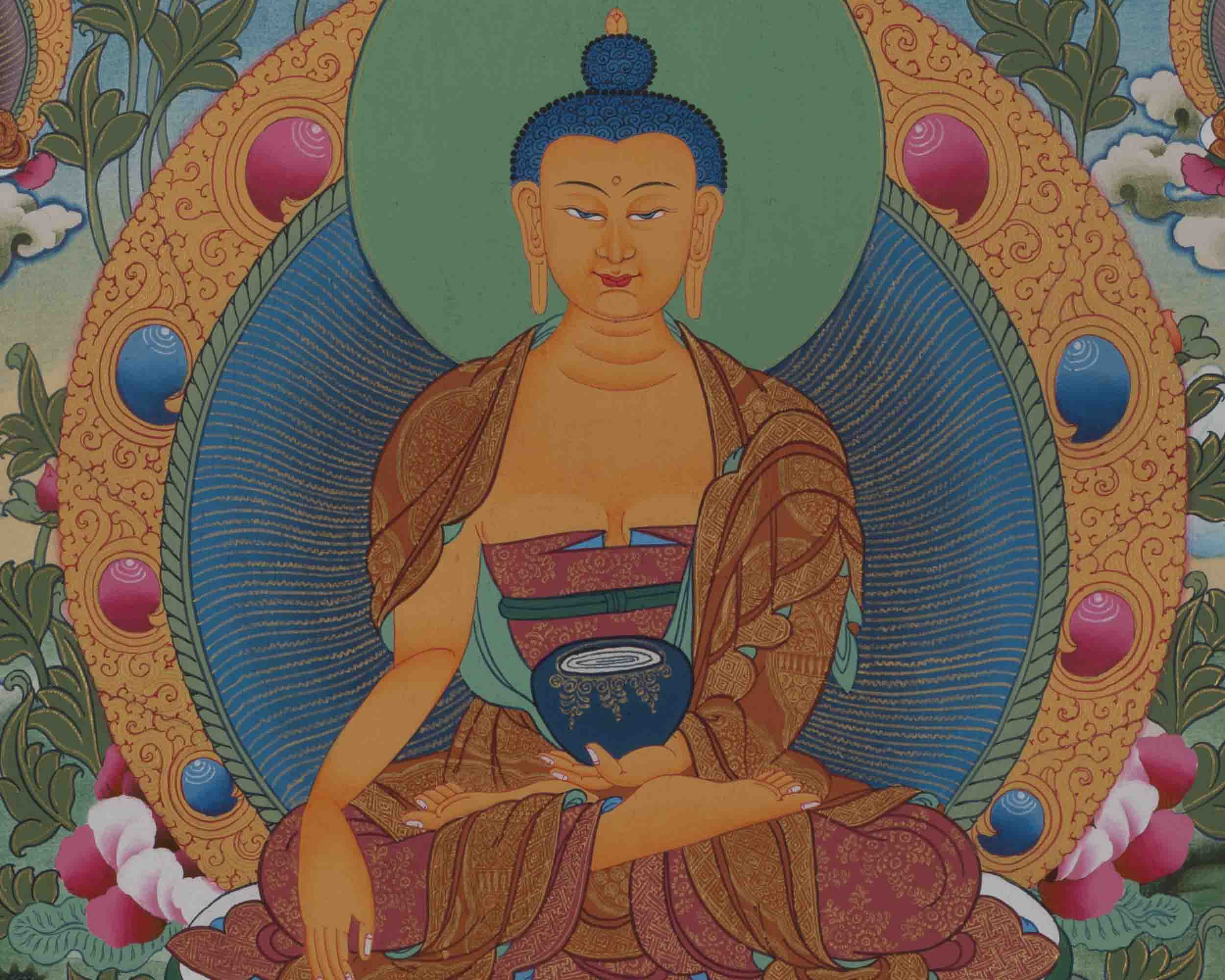 Shakyamuni Buddha Thangka | Wall hanging Decor