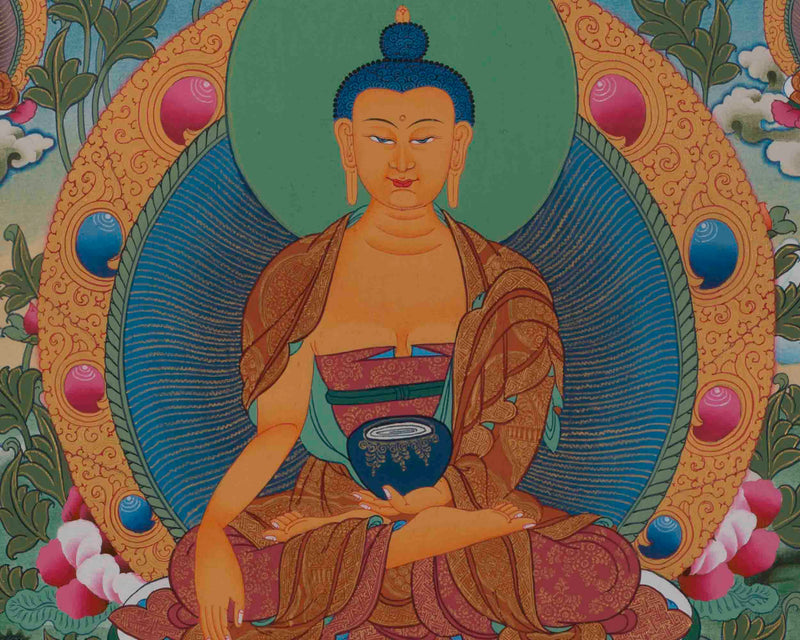 Shakyamuni Buddha Thangka | Wall hanging Decor