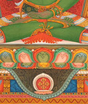 Amoghasiddhi The Buddha of Unfailing Power Print | Traditional Tibetan Poster For Room Decor