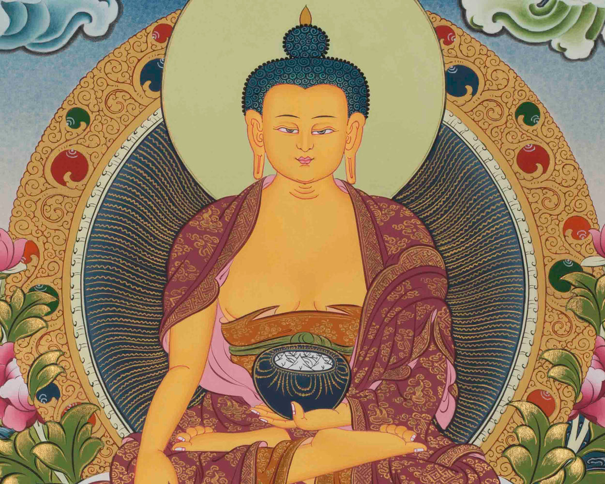 Gautam Buddha Thangka | Original Tibetan Buddhist Religious Painting
