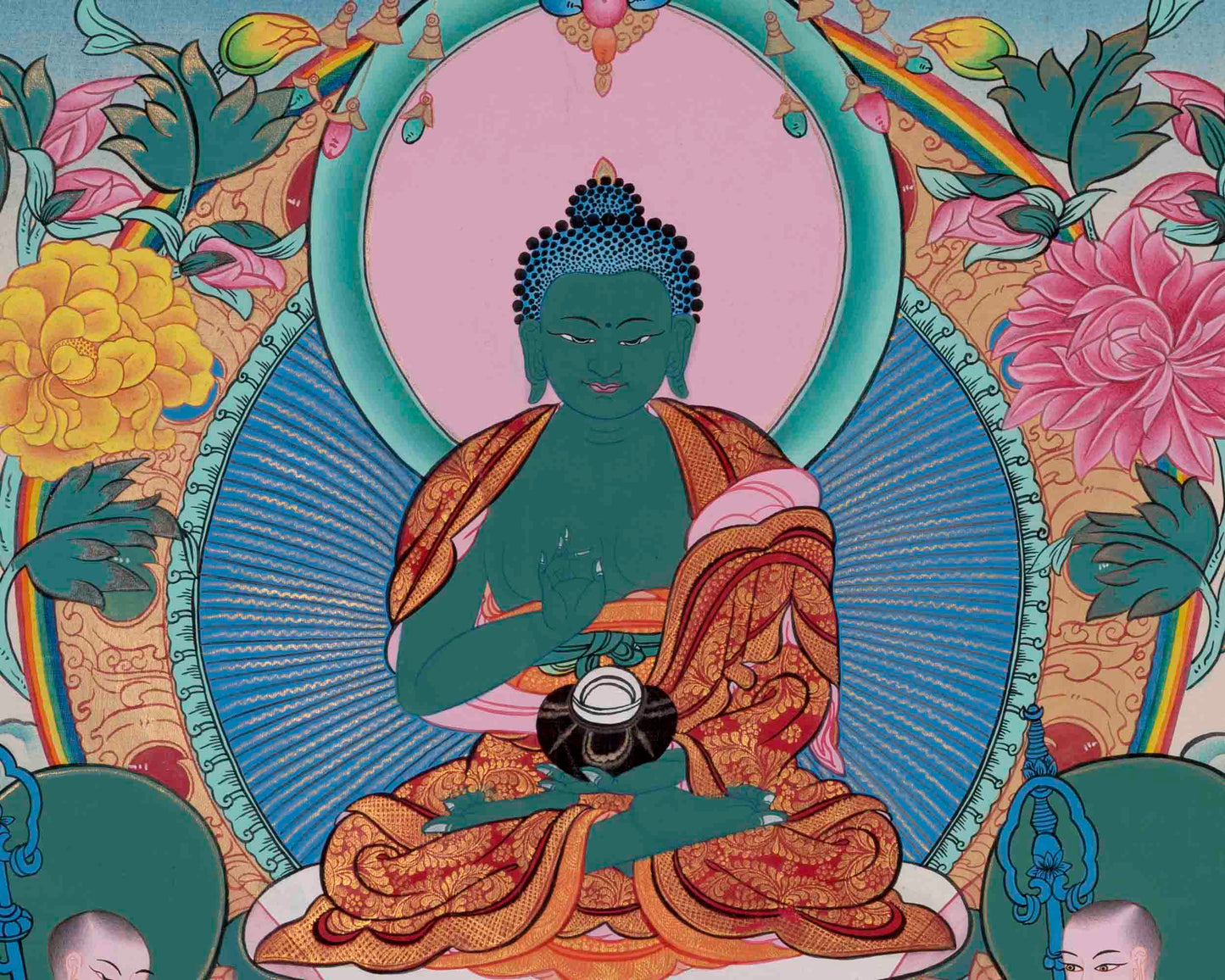 Thangka Of Amoghasiddhi | Traditional Painting | Wall Decors