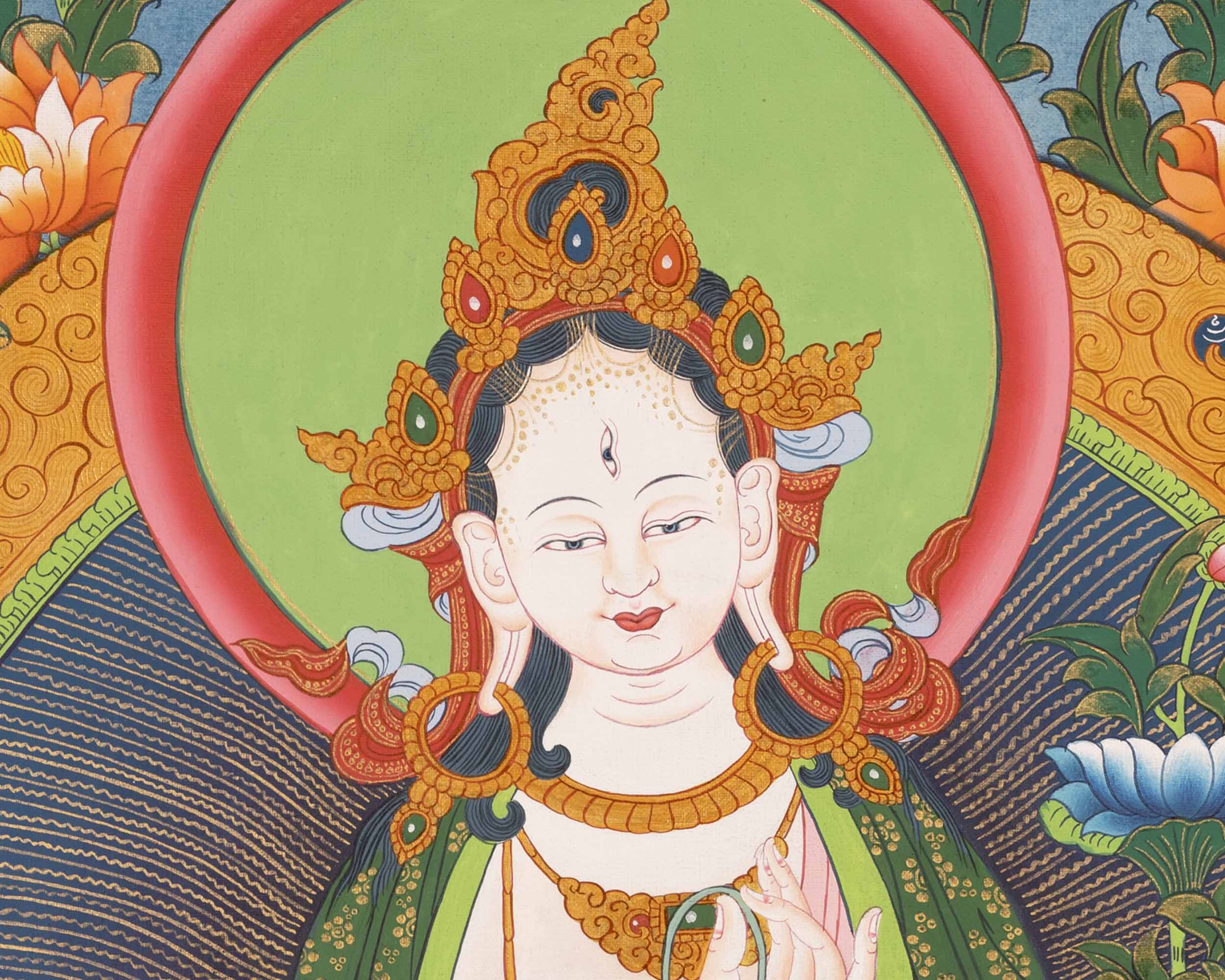 White Tara Thangka | Buddhist Gift Ideas