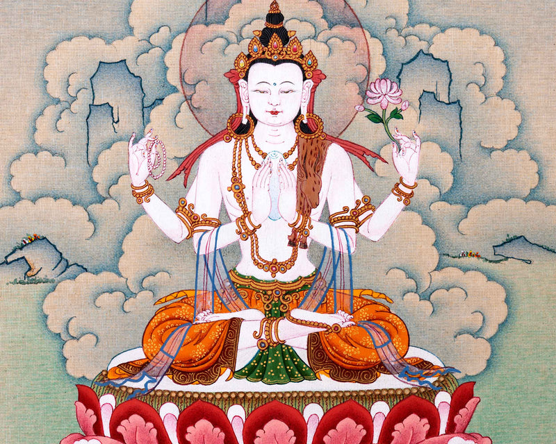 Small Sized Chenrezig Thangka