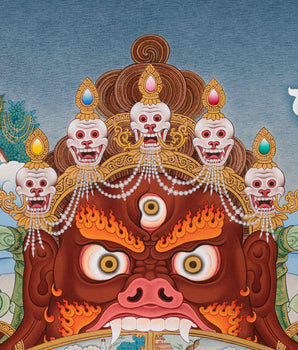 Wheel Of Life Thangka Prints, Tibetan Buddhist Mandala Painting