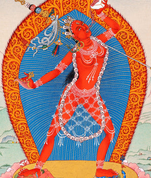 Vajrayogini Thangka | Handmade Buddhist Dakini Thangka