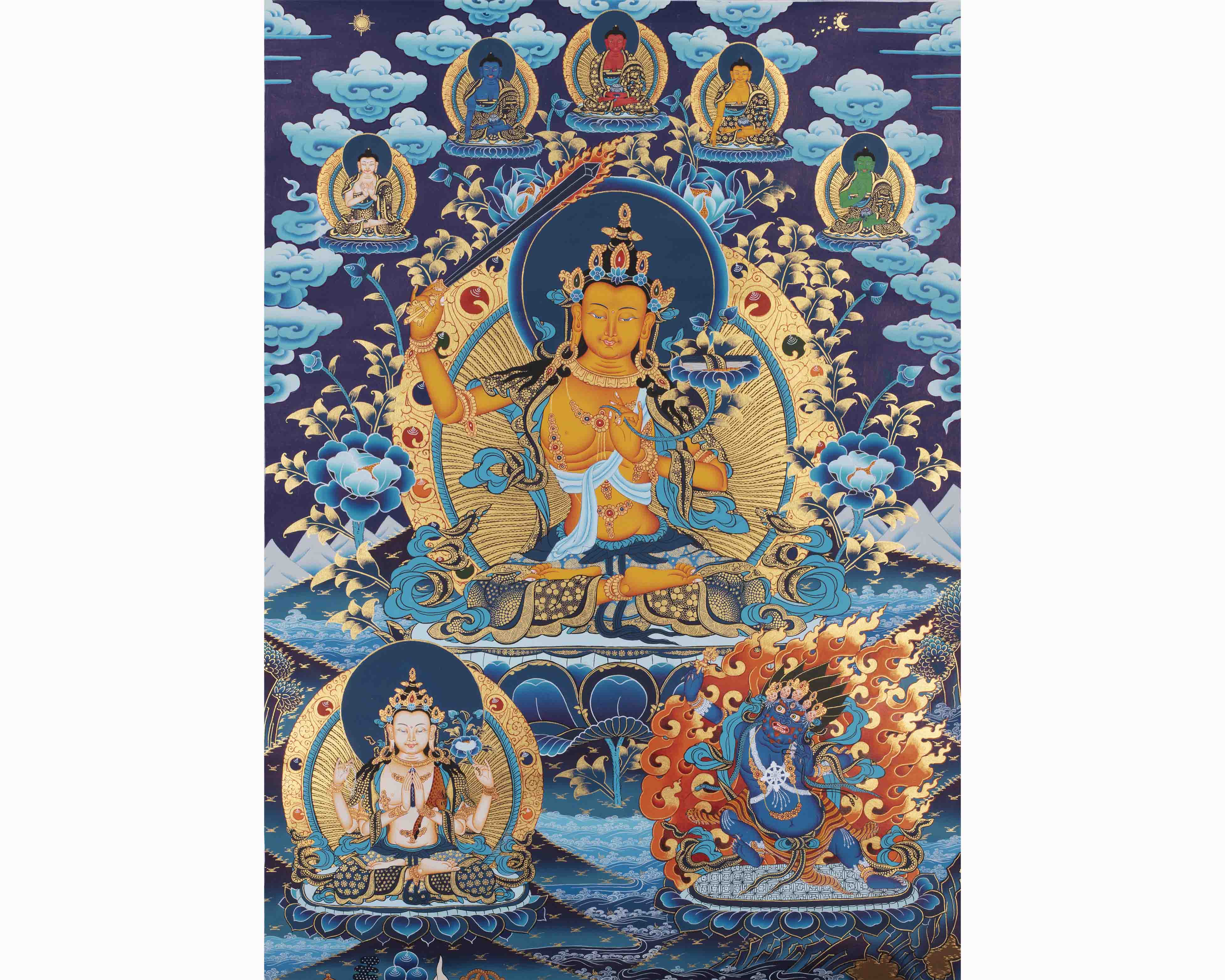 Manjushri Bodhisattva Print | Shrine Altar