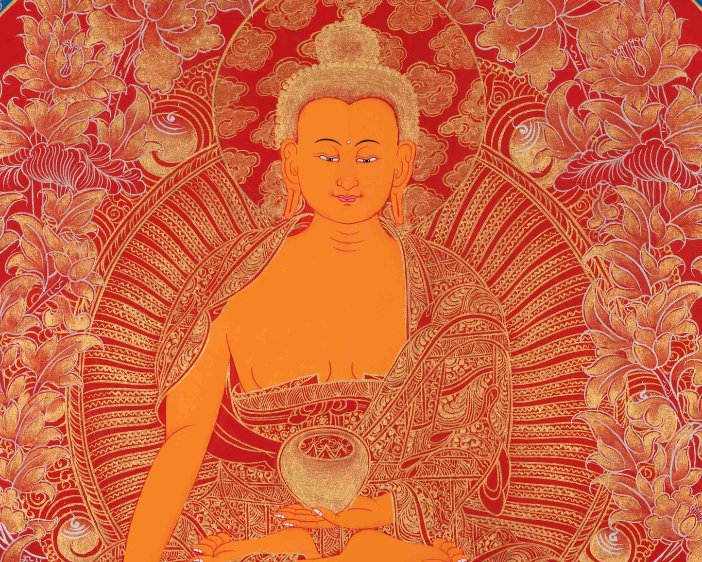 Buddha Shakyamuni Thangka | Religious Buddhist Painting | Wall Decors