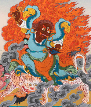 Dorje Drolo Thangka | Padmasambhava's Wrathful Manifestation Painting