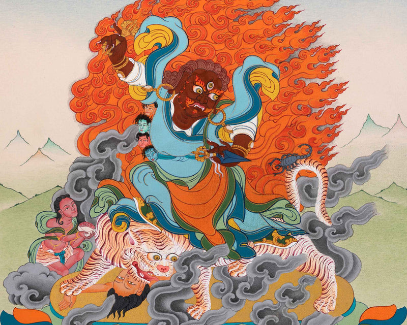 Dorje Drolo Thangka | Padmasambhava's Wrathful Manifestation Painting