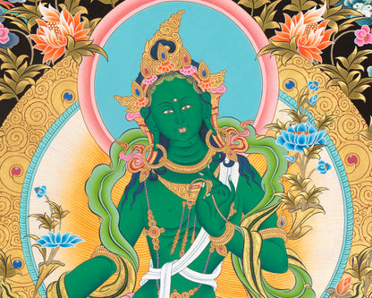 Green Tara Print |  Religous Wall Decor