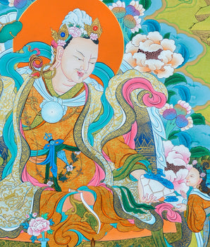 Loden Chogse Thangka | Guru Rinpoche Manifestation | Traditional Hand Painted Art