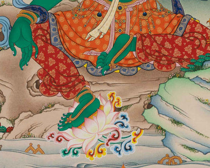 High-Quality Giclee Print Of Tara Mother For Prayer | Significance of Green Tara in Tibetan Buddhism