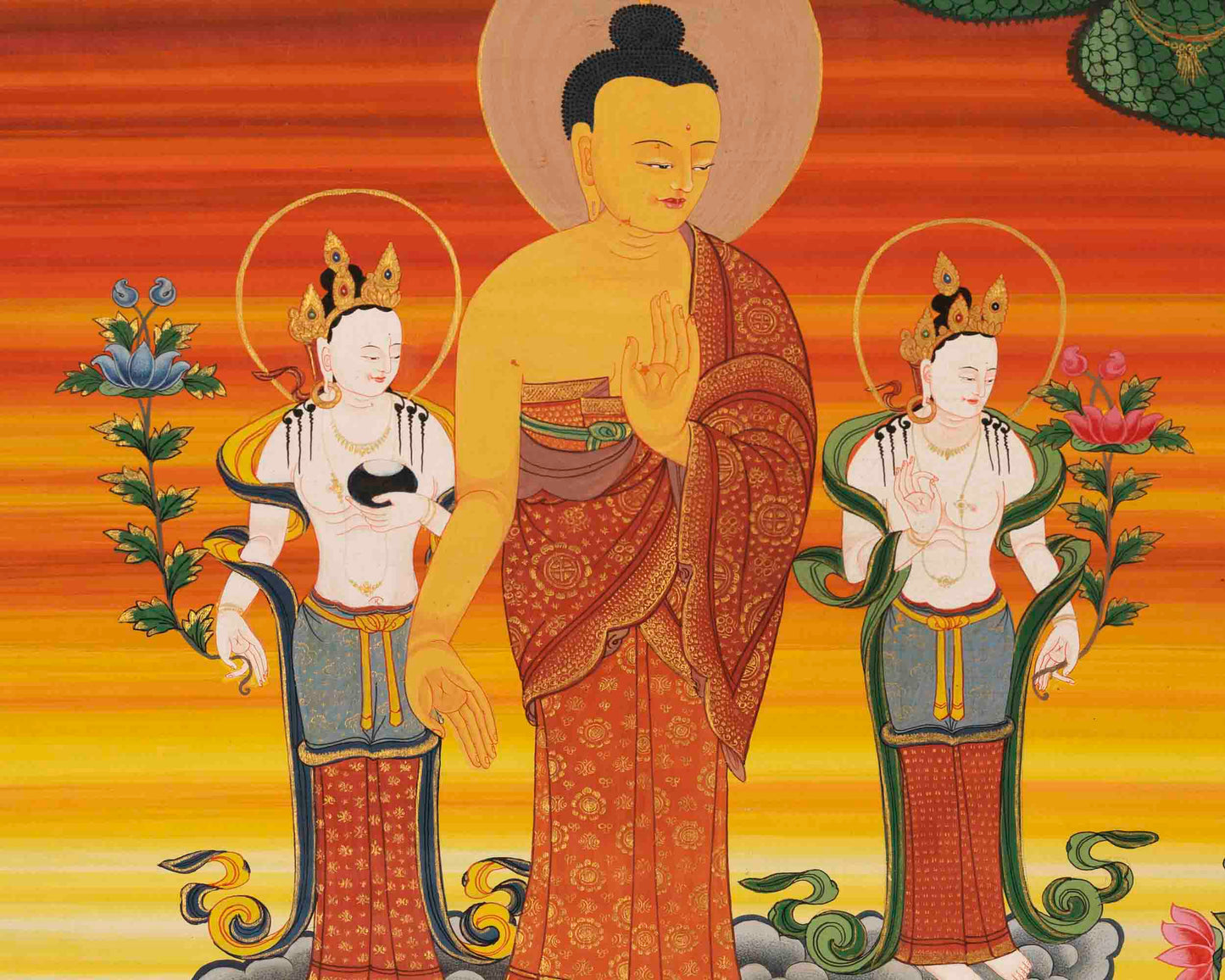 Handpainted Shakyamuni Buddha | Tibetan Wall Decoration Painting