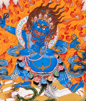 Butadamara Thangka | Sakya Vajrapani  | Tibetan Buddhist Art