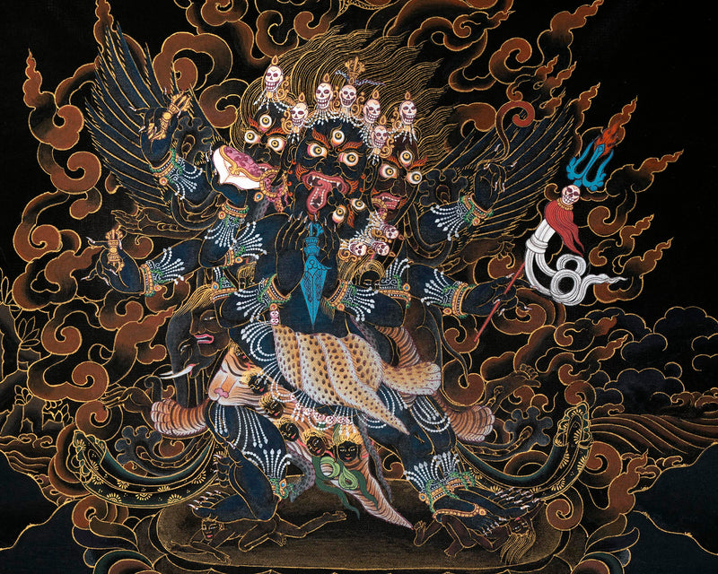 Phurba Vajrakilaya Thangka | Traditional Buddhist Art