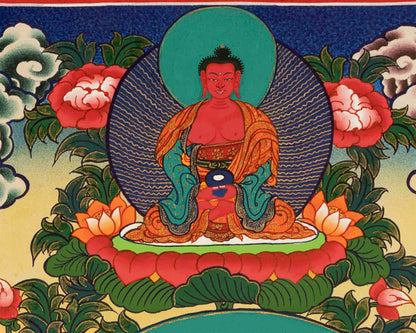 Manjushree Bodhisattva Thangka  | Tibetan Buddhist Wall Hanging