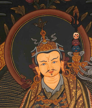 Padmasambhava Rinpoche Thangka | Tibetan Buddhist Art | Wall Decors
