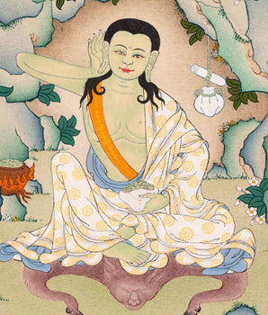 Life of Milarepa Thangka | Himalayan Buddhist Sacred Art
