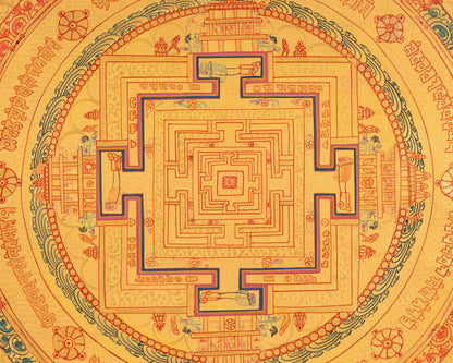 Religious Mandala Thangka | Tibetan Artwork | Traditional Wall Decors