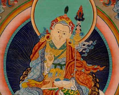 Guru Rinpoche Padmasambhava | Buddhist Thangka Art | Wall Decors