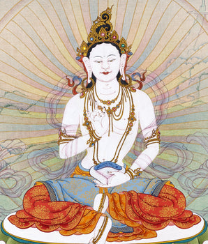 Yeshe Tsogyal | Wisdom Dakini | Handpainted Tibetan Thangka
