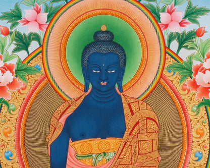 Medicine Buddha | High Quality Thangka Print