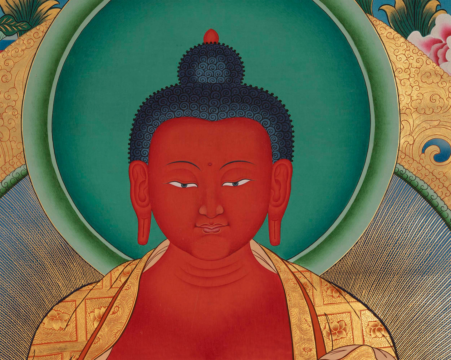 Red Amitabha Buddha | Thangka Prints | Wall Hanging Decors