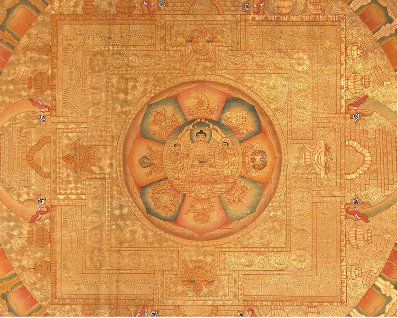 Shakyamuni Buddha Mandala | Wall Decoration Painting