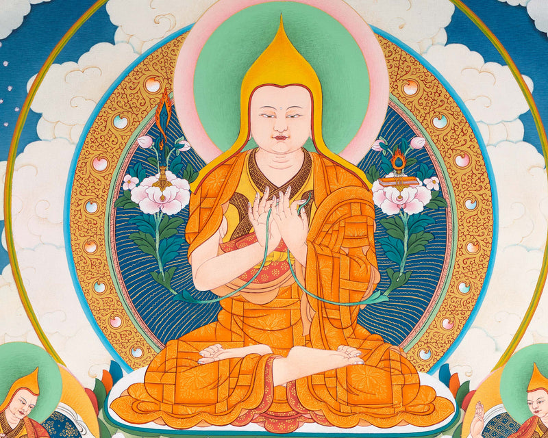 Je Tsongkhapa Thangka | Tibetan Buddhist Master