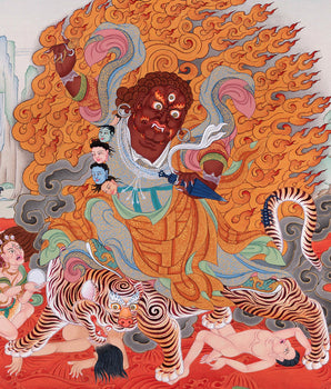Guru Dorje Drollo Thangka | Padmasambhava's Wrathful Manifestation